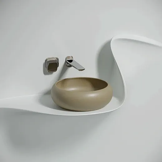 Умывальник Ceramicanova Element CN6050MC 36см сантехфарфор капучино матовый, CN6050MC