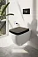 Кнопка смыва для инсталляции VitrA Sirius двойной смыв, матовая черная, 740-0411