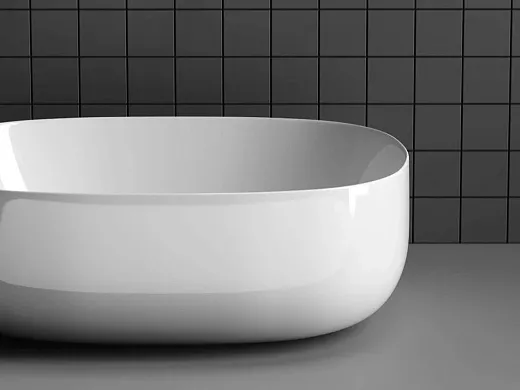 Умывальник Ceramicanova Element CN6018 46х35х15.5см накладной овальный без перелива, CN6018