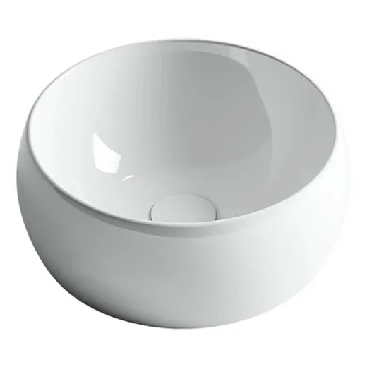 Раковина Ceramicanova CN6001 39.5 x 39.5 x 15.5 см, накладная, круглая, без перелива, сантехфарфор