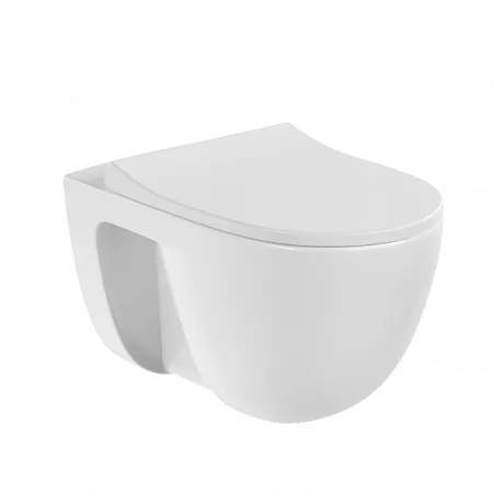 Подвесной унитаз VitrA S40 безободковый SmoothFlush санитарный фарфор. антибактериальное покрытие Hygiene, белый, 7759B003-0075