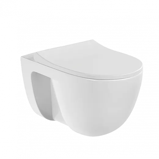 Подвесной унитаз VitrA S40 безободковый SmoothFlush санитарный фарфор. антибактериальное покрытие Hygiene, белый, 7759B003-0075