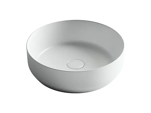 Умывальник Ceramicanova Element CN6022MW 39х39х12см накладной круглый без перелива, CN6022MW