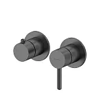 Смеситель для душа Whitecross Y gunmetal, 2-Y1242GM, на 2 потребителя, цвет оружейная сталь PVD