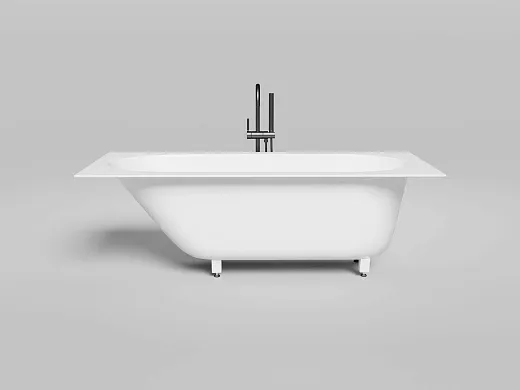 Ванна Salini Ornella 102313MF, 170 х 70 см, из искусственного камня S-Sense, цвет белый матовый, покраска по RAL полностью