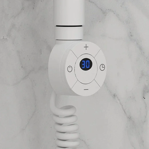 Полотенцесушитель электрический Стилье Формат 22, 40/60, 600x400, ТЭН справа, белый матовый, 30522-6040