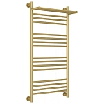 Полотенцесушитель водяной Сунержа Богема+, 1000x500, с полкой, цвет матовое золото, 032-0223-1050