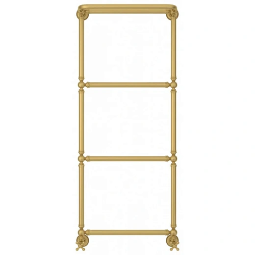 Полотенцесушитель водяной Сунержа Ренессанс 1386, 1250x500, с полкой, цвет матовое золото, 032-0281-1250