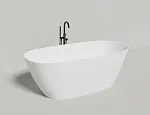 Ванна Salini Sofia 102529MF, 185 х 90 см, из искусственного камня S-Stone, цвет белый матовый, покраска по RAL полностью