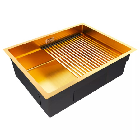 Кухонная мойка Paulmark Next Pro 58 Uni PM705845-BG брашированное золото