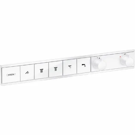 Смеситель для душа Hansgrohe RainSelect 15384700, 5 потребителей, термостатический, белый матовый