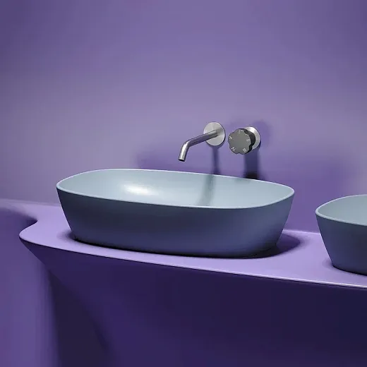 Умывальник Ceramicanova Element CN6049MHL 60см сантехфарфор серо-голубой, CN6049MHL