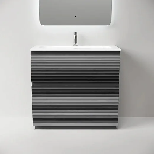 Тумба под раковину Sancos Folk Floor FL90FGS, 90 см, напольная, grey soft