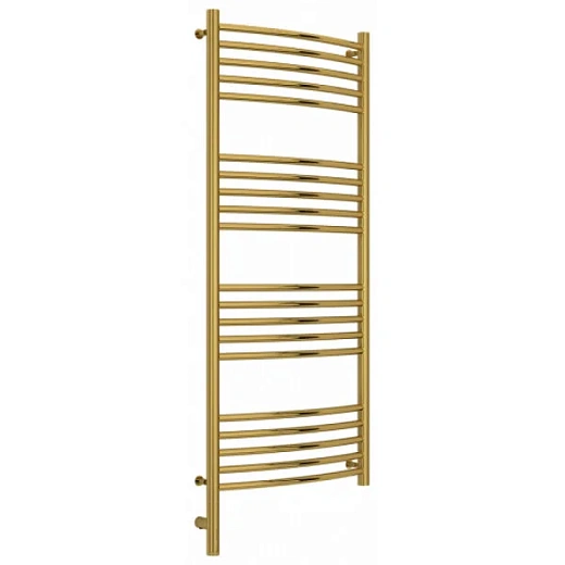 Полотенцесушитель электрический Сунержа Богема 3.0, высота 120 см, ширина 50 см, диммер слева/справа, цвет золото, 03-5802-1250/03-5803-1250