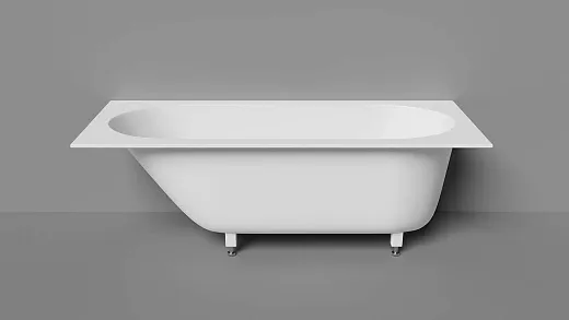Ванна Salini Лофо UM12212, 170 х 75 см, из искусственного камня Гелькоат/Gelcoat, цвет белый глянцевый