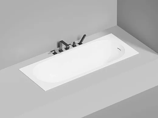 Ванна Salini Ornella Kit 102413MF, 170 х 70 см, из искусственного камня S-Sense, цвет белый матовый, покраска по RAL полностью
