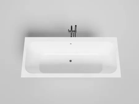 Ванна Salini Orlanda Axis 103212MF, 180 х 80 см, из искусственного камня S-Sense, цвет белый матовый, покраска по RAL полностью