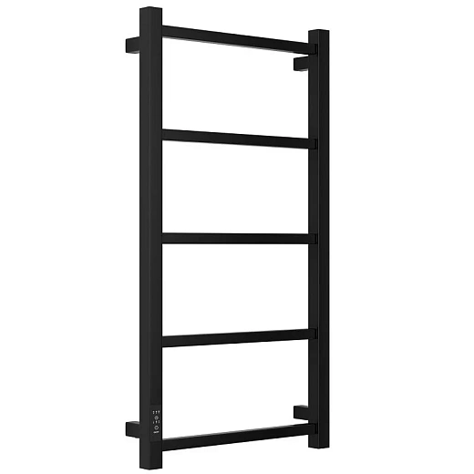 Полотенцесушитель электрический Стилье Формат 26, ширина 40 см, высота 80 см, диммер слева/справа, черный, 17527-8040/17526-8040