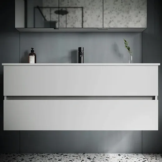 Тумба под раковину Sancos Urban 120, подвесная, белый глянец, UR120-1W