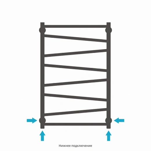 Полотенцесушитель водяной Сунержа Сирокко, 800x500, цвет матовое золото, 032-0253-8050