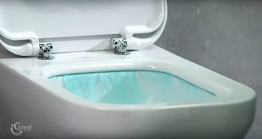 Комплект: инсталляция OLI 80 + клавиша смыва Slim черная матовая + унитаз подвесной Ideal Standard Connect AquaBlade с сиденьем Soft-Close, 885111+659055+E047901+E772401