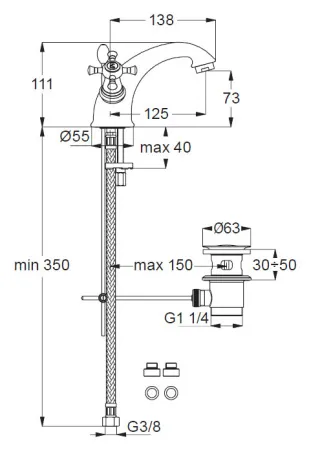 Смеситель Ideal Standard Reflections B9653AA для раковины