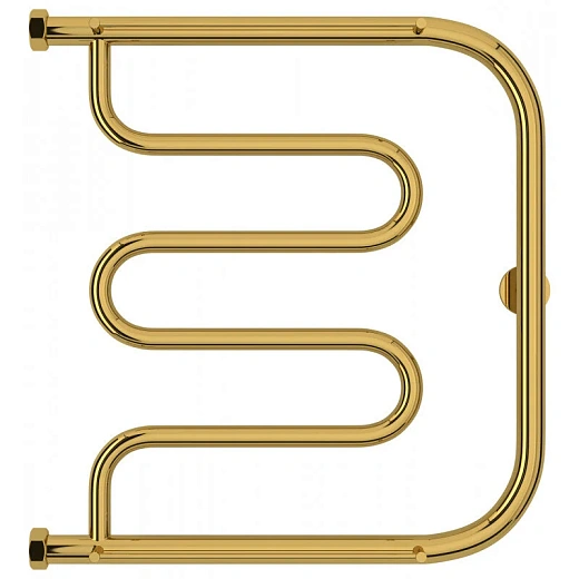 Полотенцесушитель водяной Сунержа Лира+, 500x500, с 2 полками, цвет золото, 03-4012-5050