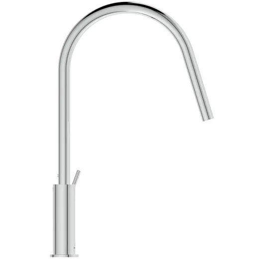 Смеситель для кухонной мойки Ideal Standard GUSTO BD408AA с высоким трубчатым круглым изливом R-типа
