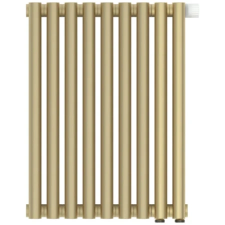 Радиатор отопления Сунержа Эстет-11 EU50, 9 секций, нижнее подключение, цвет матовая шампань, 022-0312-5009