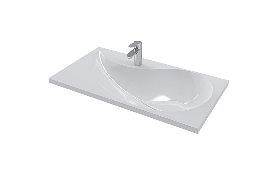 4627173210065 Раковина Madera Naomi 80x45 см литьевой мрамор