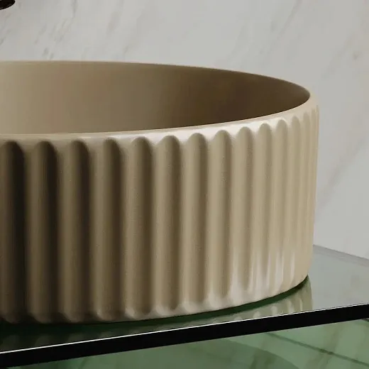 Умывальник Ceramicanova Element CN6057MC 36см сантехфарфор капучино матовый, CN6057MC