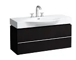 Тумба под раковину Laufen Palace New 4012520755481, антрацитовый дуб, 2 выдвижных ящика