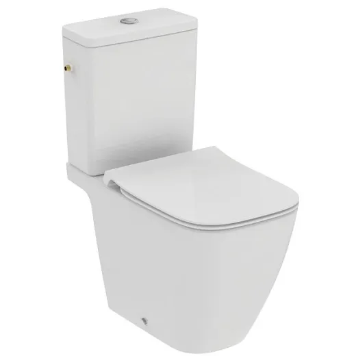 Унитаз напольный безободковый Ideal Standard i.life B, для монтажа с бачком, технология RimLS+