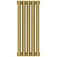 Радиатор трубчатый Сунержа Эстет-00, 5 секций, боковое подключение, цвет матовое золото, 032-0332-5005