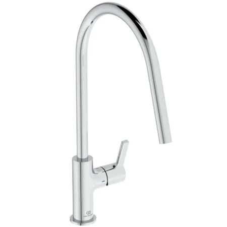 Смеситель для кухонной мойки Ideal Standard GUSTO BD408AA с высоким трубчатым круглым изливом R-типа