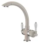 Смеситель Zorg Clean Water ZR 327 YF хром песочный для кухонной мойки