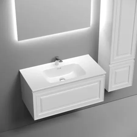 Тумба под раковину Sancos Very VR90W, 90 см подвесная, Bianco