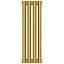 Радиатор трубчатый Сунержа Эстет-1, 4 секции, боковое подключение, цвет золото, 03-0301-5004