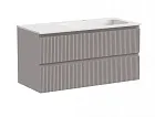 Тумба под раковину Sancos Snob T 100 см подвесная, правая, Doha Soft, SNT100RSM