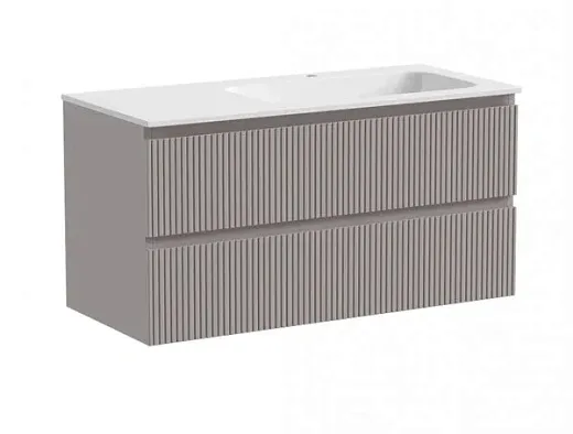 Тумба под раковину Sancos Snob T 100 см подвесная, правая, Doha Soft, SNT100RSM