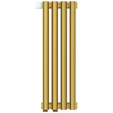 Радиатор трубчатый Сунержа Эстет-0 EU50, 4 секции, нижнее подключение левое/правое, цвет золото, 03-0320-5004/03-0321-5004