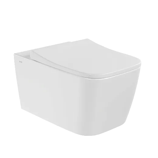 Подвесной унитаз VitrA Metropole Square  безободковый QuantumFlush с сиденьем микролифт, белый, 7906B003-6430