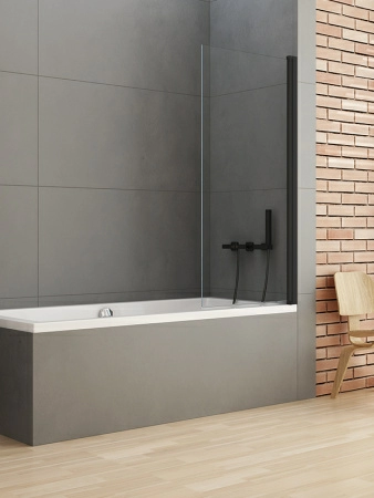 Шторка на ванну New Trendy NEW SOLEO BLACK 90x140 Шторка на ванну New Trendy NEW SOLEO BLACK 90x140