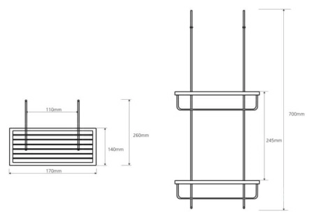 Полка Bemeta Cytro 104702172 Полка Bemeta Cytro 104702172