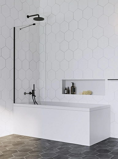 Шторка на ванну Radaway Idea Black PNJ 70 (прозрачное) Шторка на ванну Radaway Idea Black PNJ 70 (прозрачное)