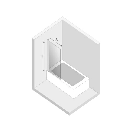 Шторка на ванну New Trendy NEW SOLEO BLACK 90x140 Шторка на ванну New Trendy NEW SOLEO BLACK 90x140