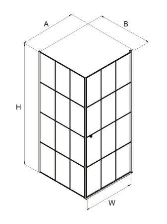 Душевой уголок New Trendy SUPERIA 80х80х195 (var 2) Душевой уголок New Trendy SUPERIA 80х80х195 (var 2)