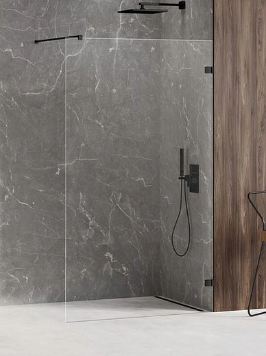 Душевая перегородка walk-in New Trendy AVEXA BLACK 60x200 (var 2) Душевая перегородка walk-in New Trendy AVEXA BLACK 60x200 (var 2)