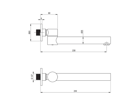 Излив для ванны Deante Cascada Gold Br NAC_R87K Излив для ванны Deante Cascada Gold Br NAC_R87K